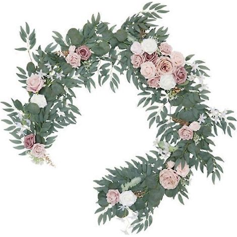 Guirlande de roses artificielles, chemin de table, décor mural, arche de mariage - 12 (1/5)