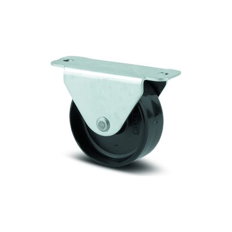 Roulette fixe pour tiroir coulissant - acier - platine - ø 14mm - Compacta - TENTE