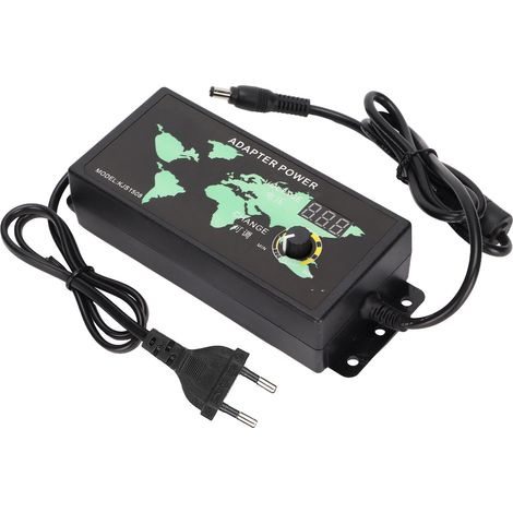 120-W-10-A-LED-Adapter (3–12 V) mit Digitalanzeige – 100–240-V-Netzteil mit EU-Stecker (1/5)