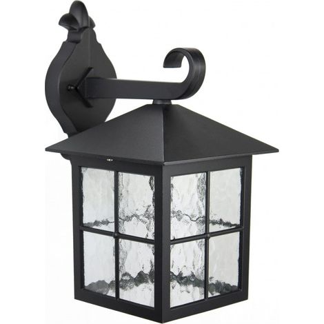 Applique esterna rétro verso basso E27 nera IP43 SU-MA (1/5)