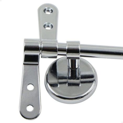 Charniere Abattant Wc - Fixation Inox Pour Remplacement Siege Toilette - Kit Charnieres D'Abattant Acier Inoxydable - Lot De 2 (1/4)