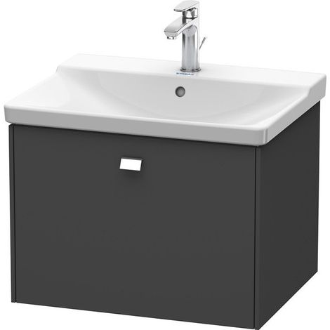 Mueble bajo lavabo BRIOSO tirador cromado 450x620x479mm grafito mate