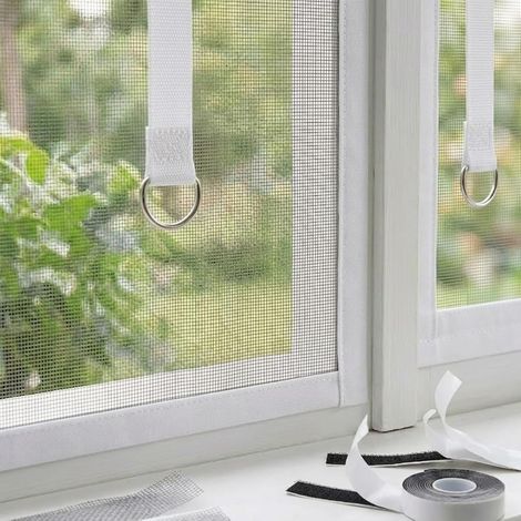 Moustiquaire de Balcon en Fibre Verre Rideau Anti-moustique Sans (1/5)