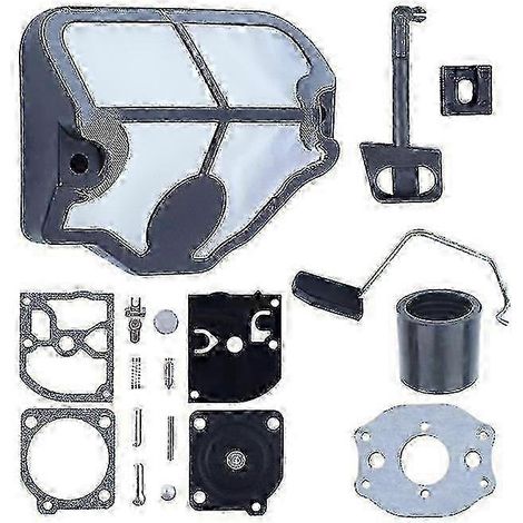 Filtre à air avec kit de réparation de carburateur, joint, manchon d'admission, compatible avec Husqvarna 36 41 136 137 141 142 -sy-szdf SZRH AS (1/3)