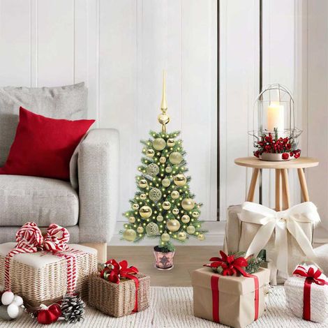 Weihnachtsbaum mit 150 LEDs mit Ständer Grün 65 cm PE