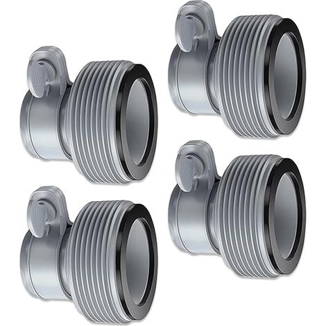 Adaptateur Tuyau Piscine B, 4 Pièces Adaptateur de Tuyau de Piscine pour piscines INTEX, Raccord Pompe Piscine, Adaptateur de Conversion de Tuyau B pour Raccords 1,5" (A)