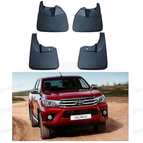 4 bavettes garde-boue pour Toyota Pickup Hilux 2016-2017 (1/5)
