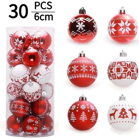 Boule de Noël suspendue pour sapin, décoration de fête à la maison WUD5431 (1/5)