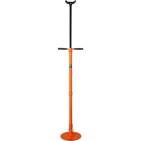 Support de maintien sous pont élévateur, capacité 3/4 tonne, hauteur réglable de 52,8 à 76 po, vis autobloquante, manivelle rotative montée sur roulement, pour support de composants véhicule. (1/5)