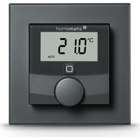 Homematic IP Smart Home 159820A0 - Termostato de muro con sensore de umidità, termostato digitale, app de riscaldamento a pavimento, Alexa, Google Assistant, misurazione de temperatura, risparmio. (1/4)