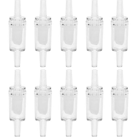 10pcs soupape de régulation du débit d'air d'aquarium Une Voie clapet Anti-Retour d'aquarium réservoir de Poissons oxygène Pompe à air soupape de retenue (1/5)