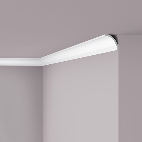 Cornice soffitto parete NMC BW1 NOMASTYL Noel Marquet modanatura tipo stucco design classico senza tempo bianco 2 m