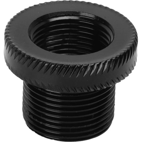Adaptateur de filtre à huile pour voiture, connecteur fileté universel en métal noir, accessoires automobiles, 5/8‑24 vers M14x1L (1/5)