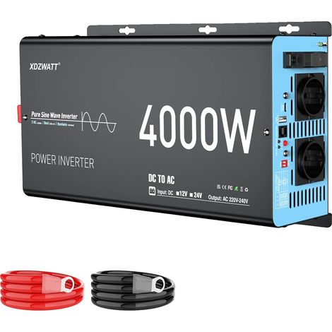 Inverter di potenza, 4000 W nominali, 8000 W di picco, 12 V 4000 W (8000 W di picco) (1/2)