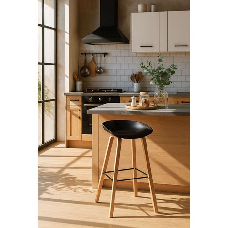Taburetes Cocina - Taburete Tolbi - Negro (1/5)