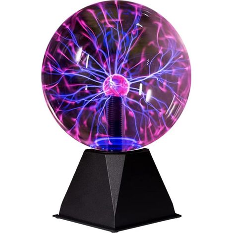 Boules plasma de 18 cm, lampes/lumières plasma, boules de nébuleuse électrique plasma effet éclair, sensibles au toucher et au son, pour fêtes, maison, décoration, articles originaux (1/5)