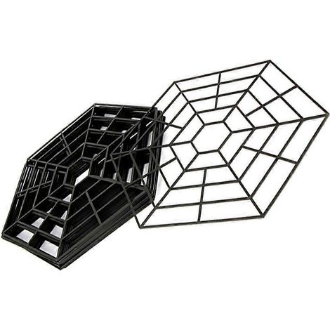 Lot de 10 filets hexagonaux de protection pour poissons d'étang, piscine, jardin et parc. (1/5)