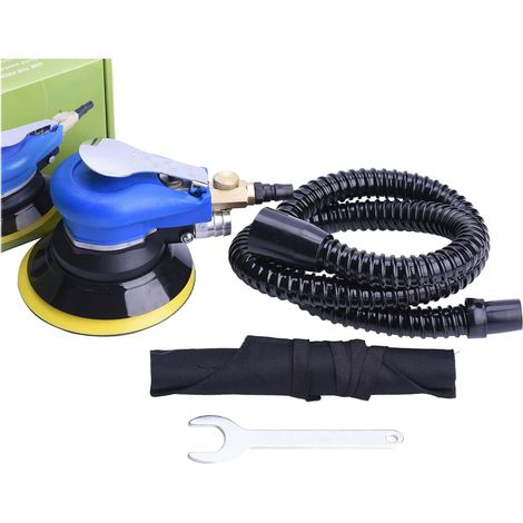 Meuleuse excentrique sans poussière air comprimé 125mm, multi-ponceuse avec dépoussiéreur, ensemble de rectifieuse (Meuleuse avec dépoussiéreur) (1/5)