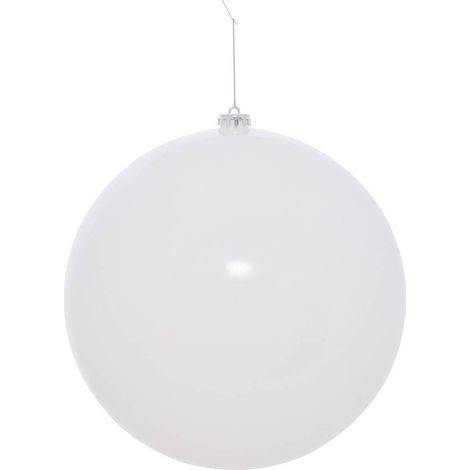 Weihnachtskugel aus Kunststoff, maxi, weiß, Durchmesser 250 mm - Atmosphera créateur d'intérieur (1/2)