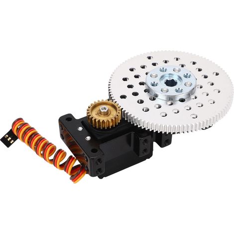 Réducteur de servo moteur 4:1, couple élevé, cadre en aluminium, boîtier de direction servo 4.8-6V (1/5)