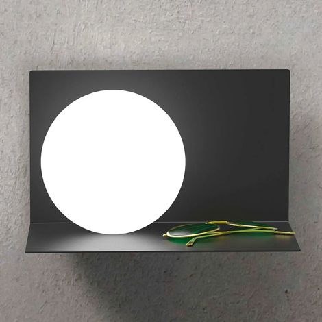 [NEUWERTIG] B-Ware Marchetti Wandleuchte Wandlampe Balance Leuchte Lampe Schwarz Glas Metall
