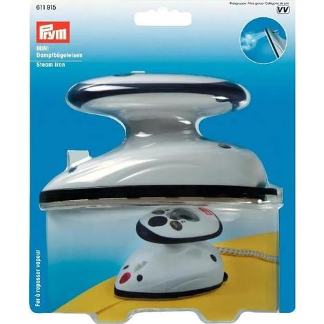 Prym 611915 Mini Ferro da Stiro Bianco Compatto