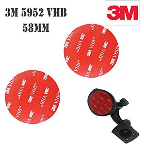 Biadesivo a cerchio VHB a schiuma acrilica 3M5952 - 38/58mm Misura - 5 cerchi da 58mm (5,8cm) (1/4)