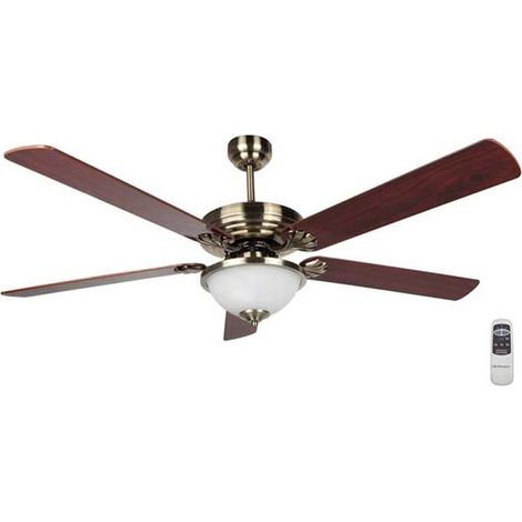 Ventilador de Techo Orbegozo 142 cm con Mando a Distancia 5 Palas Reversibles Luz LED 3 Velocidades Ideal para Salones (1/5)