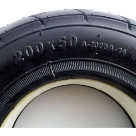 Pneu de roue solide Tubeless 200x50 (8"x 2") - - Compatible avec RAZOR SCOOTER E100 E200 E150 E175 (1/2)
