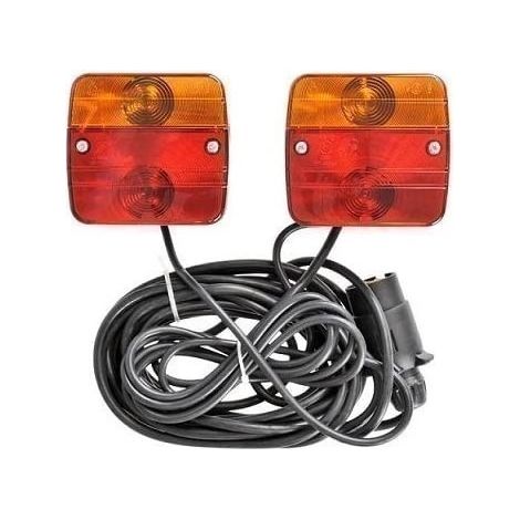 Kit Éclairage Magnétique 7,5m pour Remorque – Stop, Veilleuse, Clignotant (1/2)