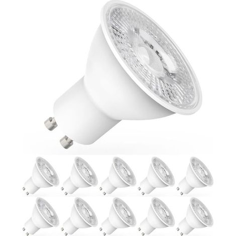 Lot de 10 Ampoules LED GU10 MR16 5W – Éclairage Efficace, Classe Énergétique D (1/5)
