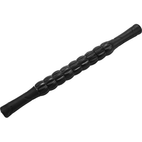 Verstellbare schwarze Muskelmassagerolle für Sportler - Tiefengewebsmassagestab, verstellbare Länge, ideal zur Muskelregeneration und zum Abbau von Verspannungen. (1/5)