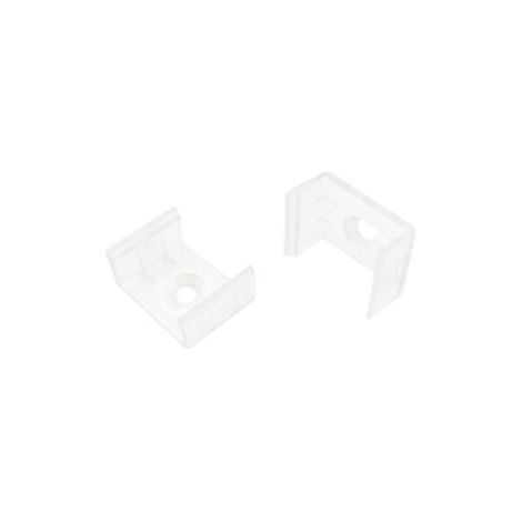 Coppia clip ABS per striscia LED STO6037/CLIPS fissaggio sicuro