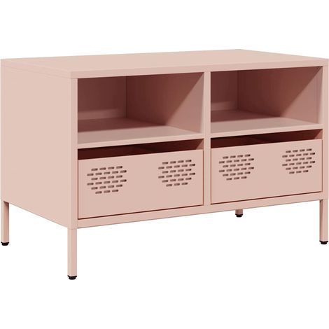 Maison Exclusive - TV-Schrank Rosa 68x39x43,5 cm Kaltgewalzter St