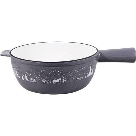 Table-et-Cook Fondue-Topf 24 cm grau taupe