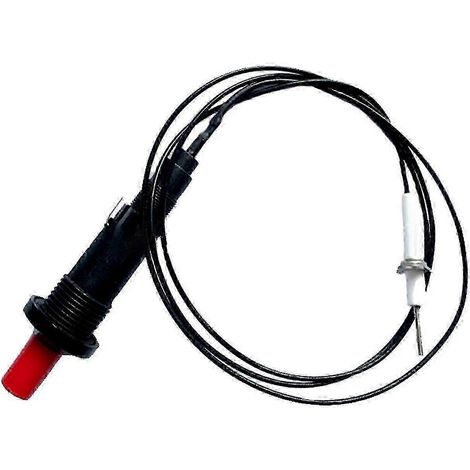 Bouton-poussoir d'allumage piézoélectrique pour cheminées, poêles et appareils de chauffage à gaz - Modèle F26 (1/4)