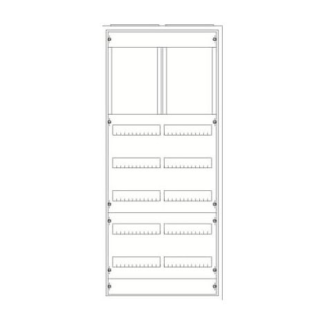 Armoire Type A IP43 7Xrangées 1250mm x 550mm 2CPX070783R9999 ABB 170783
