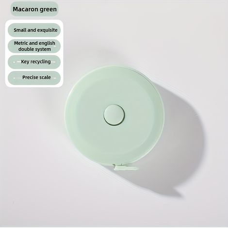 Lot de 1 mètre ruban en plastique — 1,5 m, règle de mesure pour vêtements, mini mètre souple et mignon, rétractable