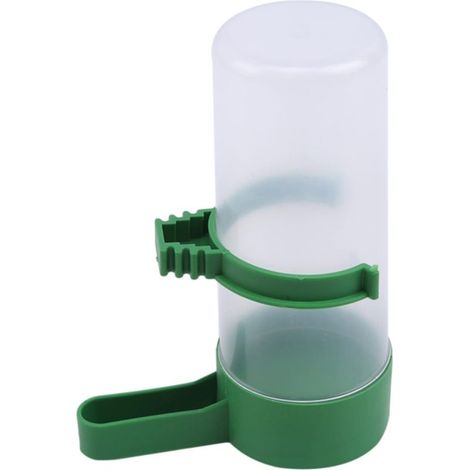 Pet Oiseaux en Plastique Buveur Chargeur Automatique Mangeoire Eau Abreuvoir Clip pour Perroquets Perruche Calopsitte Inséparables,Vert 1 (1/5)