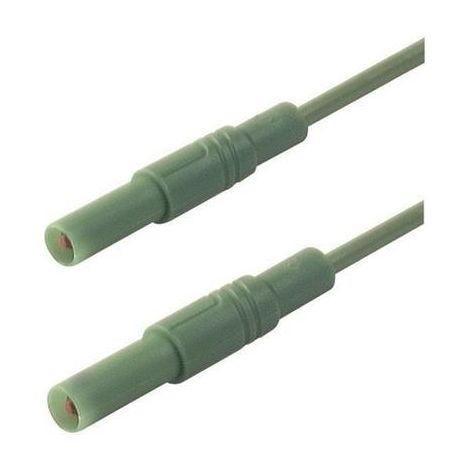 Hirschmann Test & Measurement MLS SIL GG 200/1 Puntali di sicurezza Spina a banana 4 mm Spina a banana 4 mm 2.00 m Verd