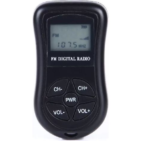 Mini radio stéréo alimentée par batterie (60-108 MHz), récepteur radio FM portable avec DSP, écran LCD (1/5)