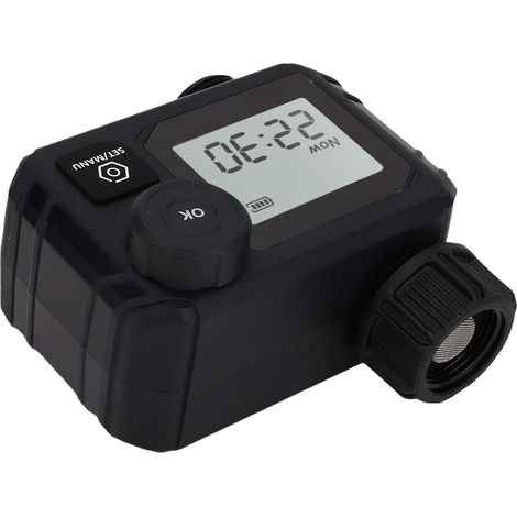 Minuterie d'arrosage IP55, système d'arrosage automatique manuel retardé, résistant à la pluie, tuyau d'irrigation Programmable pour cour (1/5)