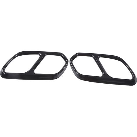Embout d'échappement de quad, garniture de protection en acier inoxydable, remplacement, réparation, entretien, noir brillant (1/5)