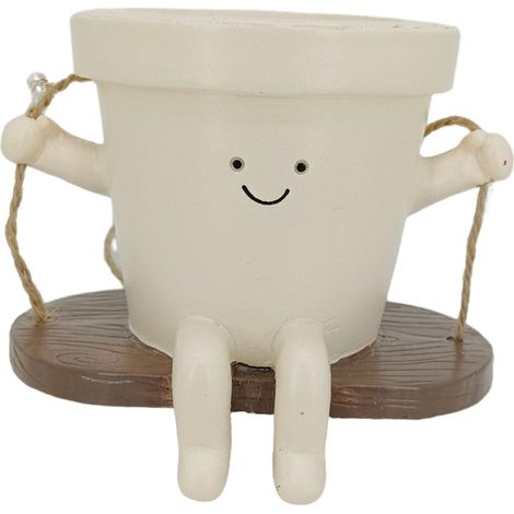 Pot de jardin avec sculpture de hibou mignon pour 11 cm x 1 (1/5)
