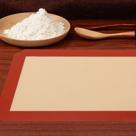 Antihaft-Backmatte, hitzebeständig, ofenfest, abwaschbar, Silikonmatte, 42 x 29,5 cm (1/5)