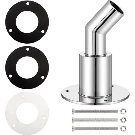 Accessoires pour chauffage diesel, tuyau d'échappement en acier inoxydable de 24 mm pour chauffages diesel, camions, bateaux, voitures (courbé, 24 mm)