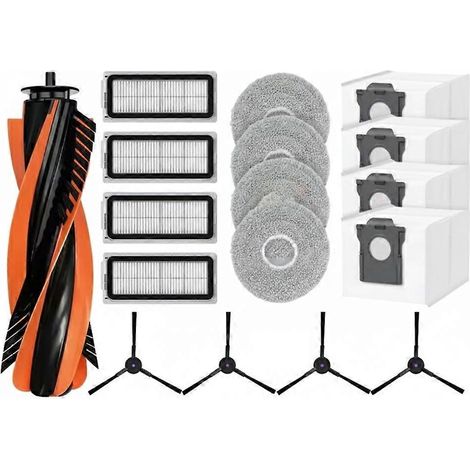 Pièces de rechange et accessoires pour Cecotec Conga X70 : brosse principale, filtre HEPA, lingette de nettoyage et sac à poussière. (1/5)