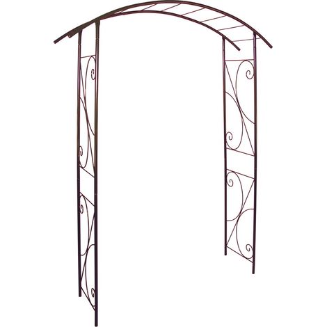 Arche de jardin en acier époxy 207 cm – Tube rond 20 mm – Résistant au gel et UV – Fixation simple en terre ou sur surface dure - rond20