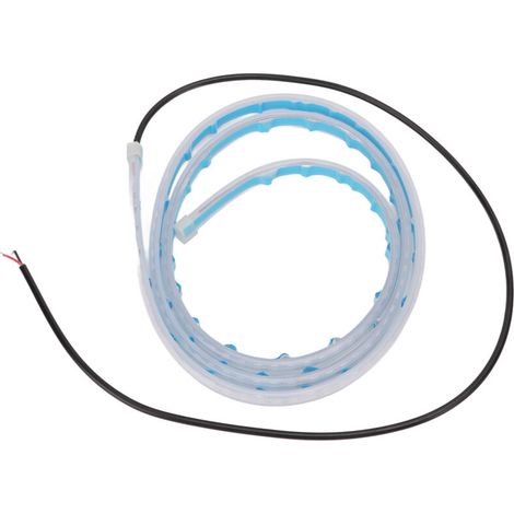 Bande lumineuse LED étanche pour capot avant, 1.2m, rouge, bleu, garniture de lampe d'ambiance pour décoration intérieure et extérieure de voiture (1/5)