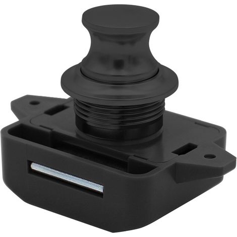 Lot de 1 Bouton Poussoir Verrou Armoire Loquet Sans Clé, Loquet à Bouton Poussoir Ajustement 15-18mm épaisseur Bateau Van Yacht (1/5)